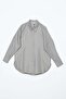 Gray01-Oversize Basic Shirt - 6