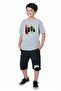 Gamer Cantilever Printed Boy's Double Pocket Capri Bottom-Top Set - 2