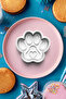 Heart Dog Paw Cookie Mold Cutter Dough Shaper - 2