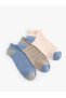 Striped Socks Set 3-Piece Multicolored