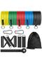 11 Pieces Latex Resistance Rubber Set Yoga Pilates Fitness Exercise Resistance Band - 7