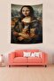 Mona Lisa with Cats Stain-Proof Fabric Wall Cover Wall Tapestry Tapestry