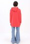 Nar Çiçeği-Kapüşonlu Sweat Tunik - 4