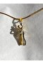Silver Gold Hugging Couple Couple Necklace Valentines Day Gift - 3