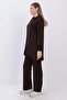 Bitter Coffee-Side Zipper Pocket Tracksuit Set - 3