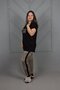 Plus Size Lace-Up V-Neck Pajama Suit - 5
