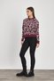 Burgundy Leopard Detail Knitwear Sweater 24342 - 8