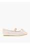 Juniors Embellished Butterfly Applique Ballerina Shoes with Elasticated Strap - 3