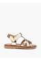 Girls' Strap Sandals with Hook and Loop Closure - 2