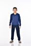 Mooncover Boys' Seasonal Cotton Interlock Pajama Set – Navy