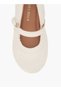 Flora Bella Solid Ballerina Shoes with Hook and Loop Closure - 5
