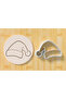 Santa Hat Cookie Mold – 3 Pieces White Color, Cute Design with New Year Theme
