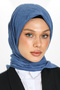 وشاح من الخيزران - أزرق نيلي - 5