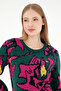 Women's Dark Green Sweater 50293016 -Vr079 - 2