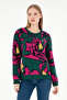 Women's Dark Green Sweater 50293016 -Vr079