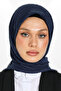 وشاح من الخيزران - أزرق داكن - 5