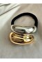 Gold Silver Rubber Buckle - 2