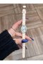 Vias Cream Leather Band Retro Women's Wristwatch - 6
