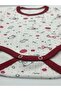 4 Pack Long Sleeve Baby Bodysuit with Snap Fasteners - Burgundy - Yellow - 2