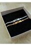 Steel Bracelet with 2 Letters - Valentine's Day and Birthday Gift - 2