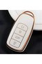 Chery Tiggo 8, Omoda 5, Tiggo 7 Compatible Key Fob Cover, Car Keychain, White Gold.