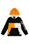 Boys Black Logo Hooded Zip up Top - 3