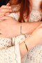 Double Italian Bracelet Combination - No Throw Steel Color - 2
