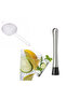 Mojito Knocker Black and Cocktail Drainer 5.5 cm Set of 2 Cocktail Knockers Bar Drainer Preparation Set - 2