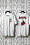 Boxing Fight Club Front and Back Printed Wide Fit Tshirt