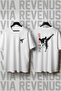 Taekwondo Front and Back Printed Wide Fit Tshirt