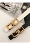 Set of 2 Double Buckle Belt, Coat Belt, Dress Belt, Shirt Belt Pantalon Belt - 2