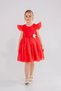 Floral Girls' Evening Dress with Ruffle Sleeves