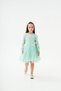 Girl's Evening Dress, Lace Sleeves, Bow Detail, Buckle Gift, 4-7 Years Old - 4
