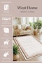 Machine Washable Non-Slip Sole Stain Resistant Kitchen Rug Living Room Rug and Runner Rug - 2