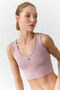Women's Tank Top Sportswear Dusty Rose Bustier - 2