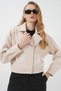 0717 Women's Short Cashmere Jacket - Beige - 3