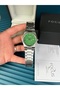 Men's Wristwatch Green Dial Silver Color Case Waterproof with 2 Years Warranty - 2