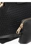 Textured Shoulder Bag with Detachable Strap and Pouch - W 26 x H 9.5 x D 21 cm - 6