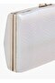 Flora Bella Iridescent Clutch with Flap Closure and Chain Strap - W 6.5 x H 12 x D 19 cm - 6