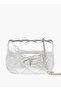 Flora Bella Quilted Crossbody Bag with Button Closure and Chain Strap - W 12 x H 8 x D 5 cm