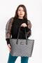 Holly Black Zigzag Hand and Shoulder Bag - 3