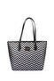 Holly Black Zigzag Hand and Shoulder Bag