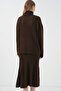 15892 Sweater Skirt Knitwear Two-Piece Set - Brown - 7