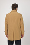 Madrid Men's Camel Double-Breasted Collar Standard Fit Cotton Trench Coat - 8