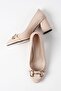 Leandra Nude Color Women's Heeled Shoes - 7