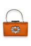 Orange Color Handle Satin Crystal Stone Evening Dress Bag Evening Bag Henna Bridal Bag Clutch