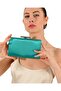 Green Color Satin Evening Dress Bag Evening Bag Clutch Bag - 4