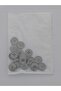 Beige Color 2 cm Diameter Polyester Button 20 Pieces. - 4