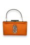 Orange Color Handle Satin Crystal Stone Evening Dress Bag Evening Bag Henna Bridal Bag Clutch