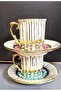 Arni Porcelain Hand Painted Set of 2 Coffee Cups - 2